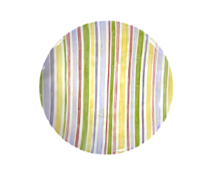 Glenview Striped Fall Plate
