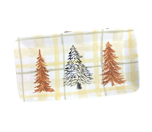 Glenview Pines And Plaid Platter