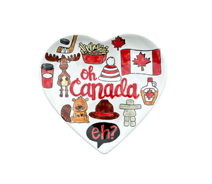 Glenview Canada Heart Plate