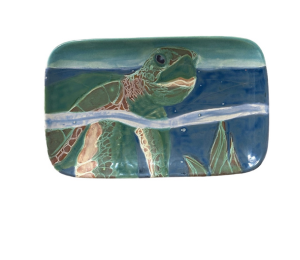Glenview Swimming Turtle Plate