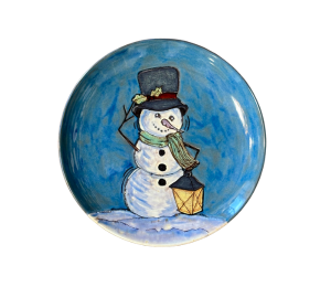 Glenview Rustic Glazed Snowman