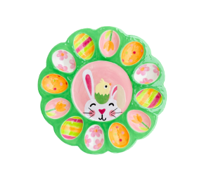 Glenview Easter Sherbet Egg Plate